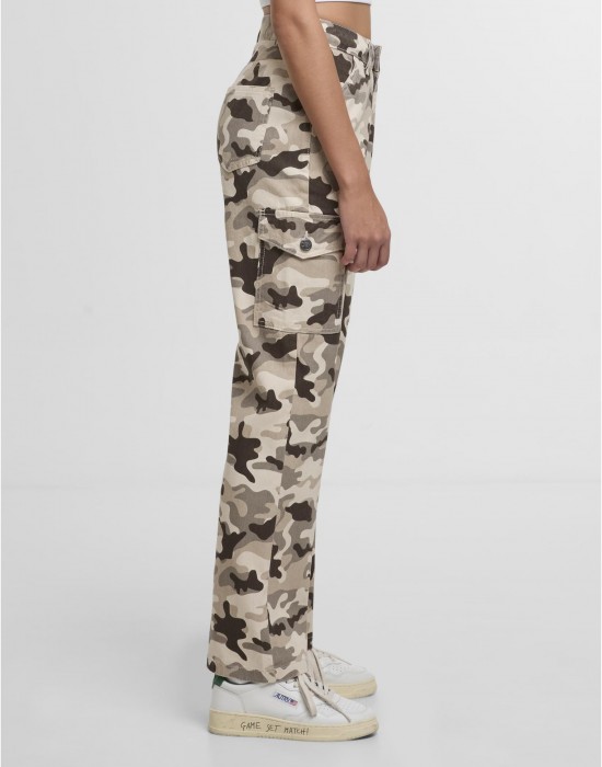Дънки DEF Straight Fit Jeans beige camo XS