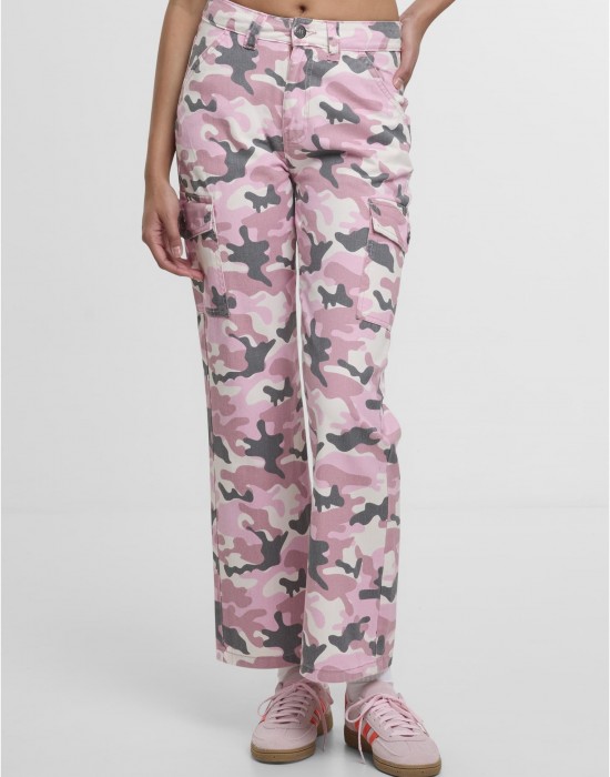 Дънки DEF Straight Fit Jeans pink camo XS