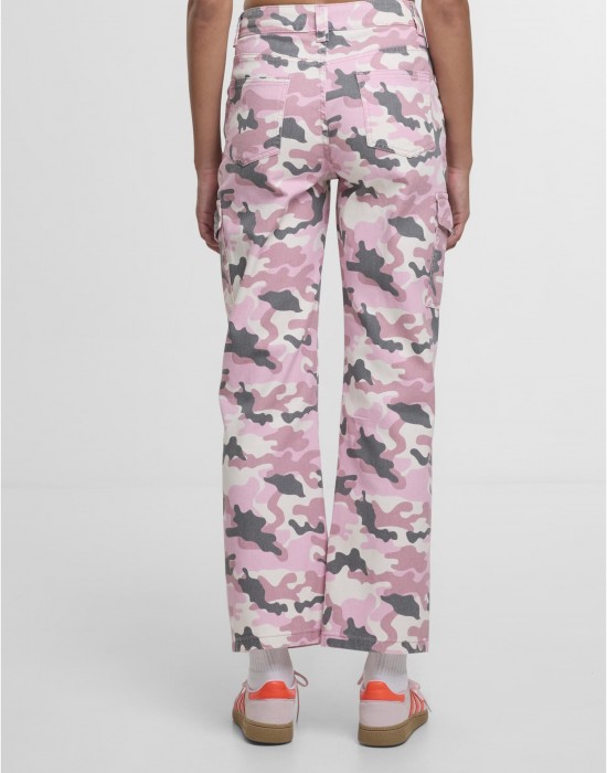 Дънки DEF Straight Fit Jeans pink camo XS