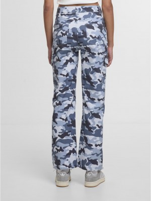 Дънки DEF Straight Fit Jeans blue camo XS
