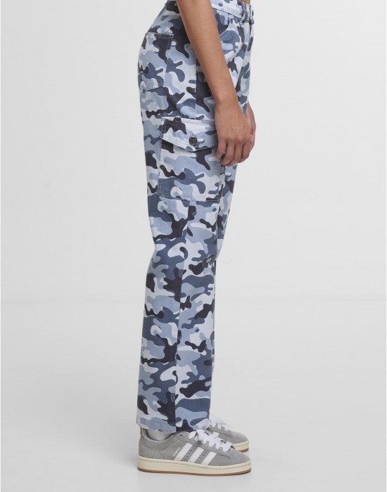 Дънки DEF Straight Fit Jeans blue camo XS