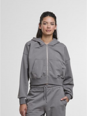 Дамски Суичър DEF Zip Hoodie steel grey XS