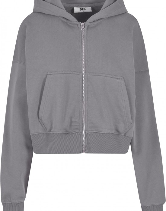 Дамски Суичър DEF Zip Hoodie steel grey XS