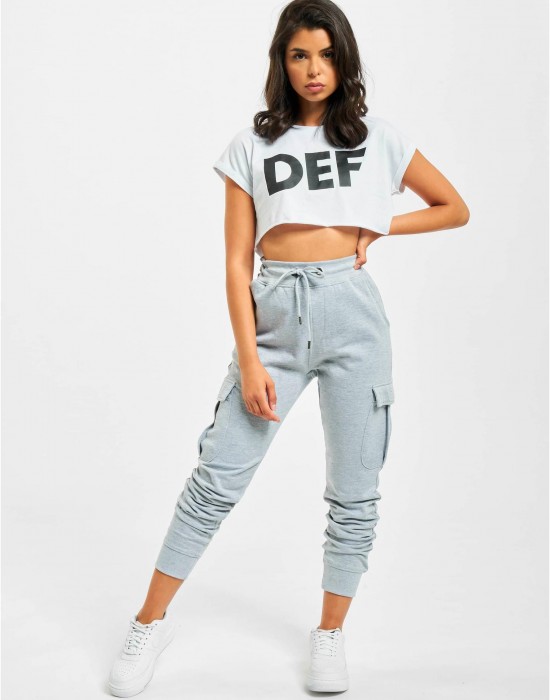 Дамско Изчистено Долнище DEF Greta Sweatpants grey XS
