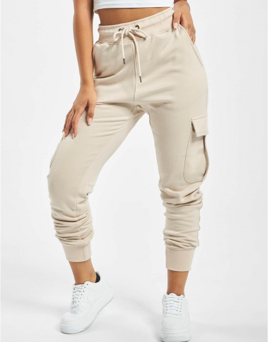 Дамско Изчистено Долнище DEF Greta Sweatpants sand XS