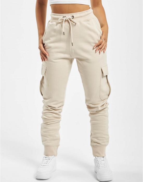 Дамско Изчистено Долнище DEF Greta Sweatpants sand XS