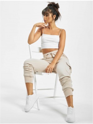 Дамско Изчистено Долнище DEF Greta Sweatpants sand XS