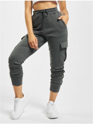 Дамско Изчистено Долнище DEF Greta Sweatpants anthracite XS