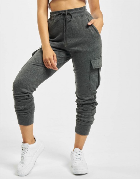 Дамско Изчистено Долнище DEF Greta Sweatpants anthracite XS