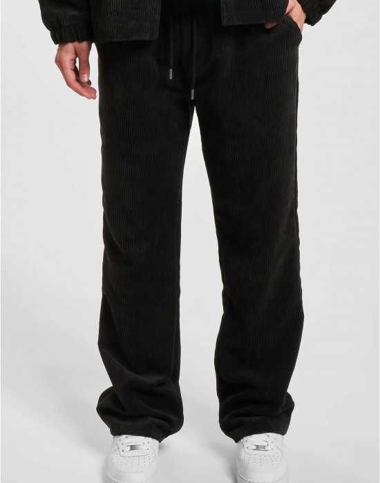 Мъжко Долнище ИзчистеноDEF Cord Sweatpants black XXL