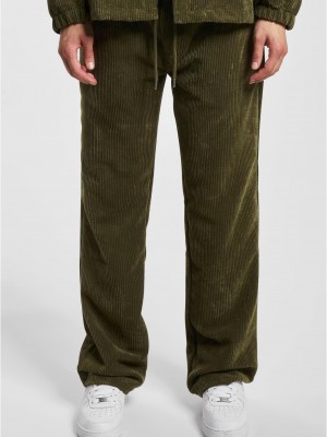 Мъжко Долнище ИзчистеноDEF Cord Sweatpants olive XXL Мъжко Долнище ИзчистеноDEF Cord Sweatpants olive XXL
