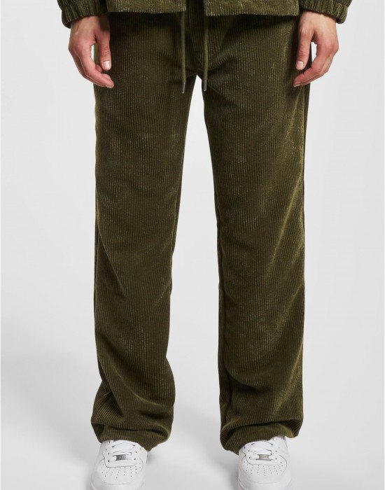 Мъжко Долнище ИзчистеноDEF Cord Sweatpants olive XXL