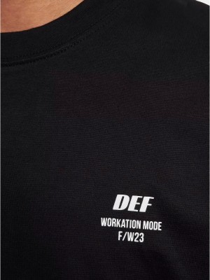 Тениска DEF Busy Tshirt black XXL Тениска DEF Busy Tshirt black XXL
