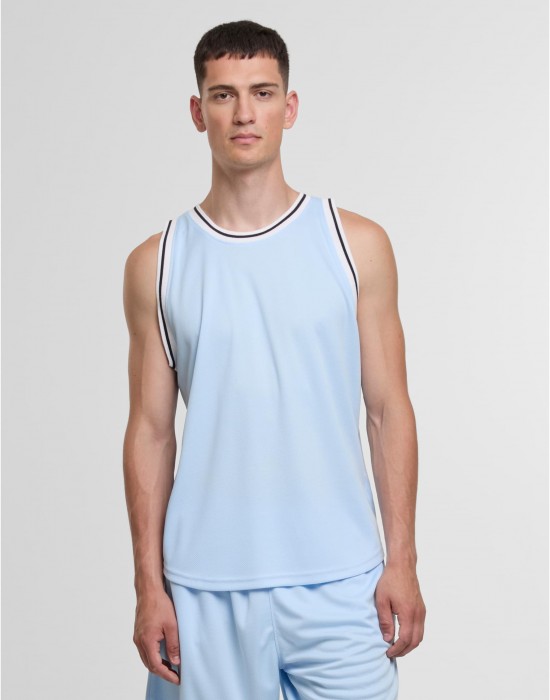Мъжки Потник DEF Mesh Tanktop light blue/white XXL Мъжки Потник DEF Mesh Tanktop light blue/white XXL