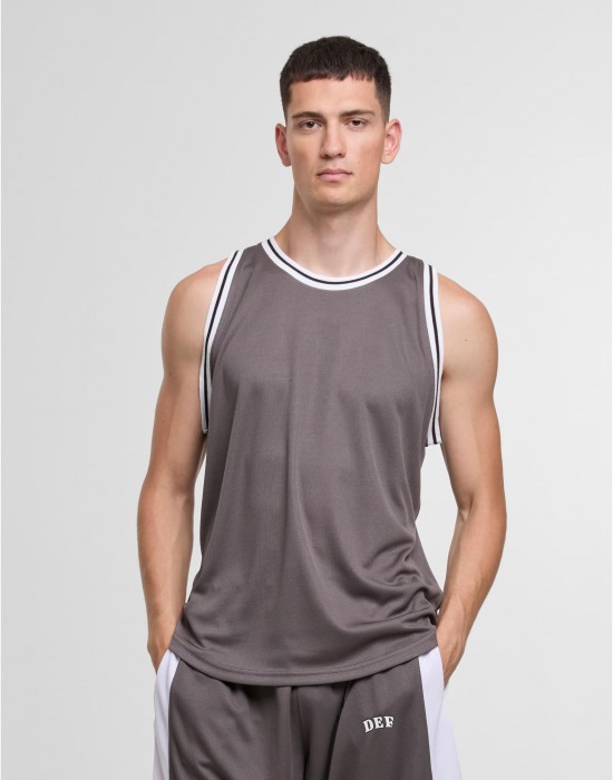 Мъжки Потник DEF Mesh Tanktop steel gray/white XXL Мъжки Потник DEF Mesh Tanktop steel gray/white XXL
