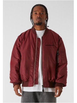 Мъжко Бомбър Яке MJG BOMBER JACKET burgundy XXL