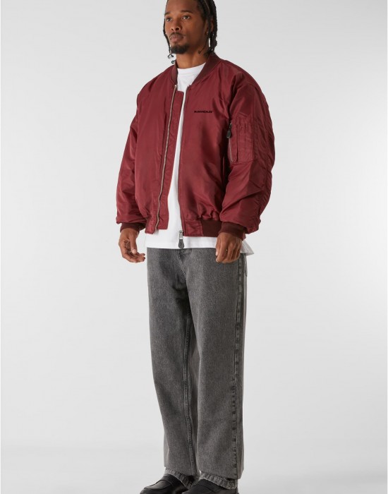 Мъжко Бомбър Яке MJG BOMBER JACKET burgundy XXL