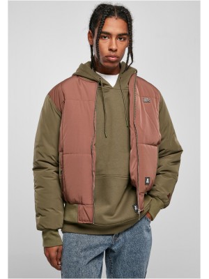 Мъжко Бомбър Яке Starter Quilted Bomber Jacket bark/darkolive XXL