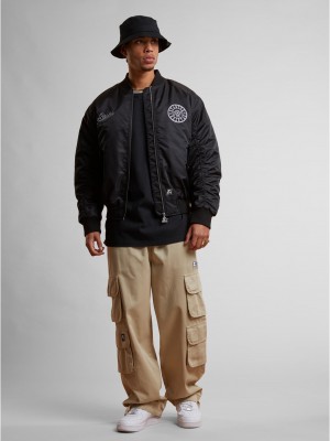 Мъжко Бомбър Яке Starter Patch Bomberjacket black XXL