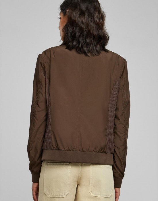 Дамско Бомбър ЯкеLadies Light Bomber Jacket brown XXL