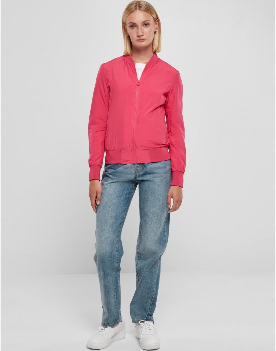 Дамско Бомбър ЯкеLadies Light Bomber Jacket hibiskus pink XXL