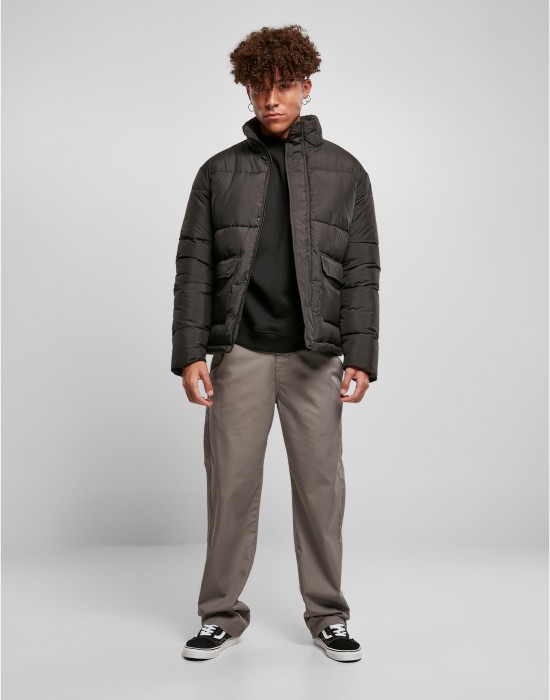 Мъжко Пухено Яке Short Puffer Jacket black XXL