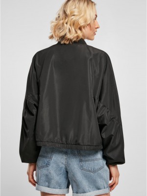 Дамско Бомбър ЯкеLadies Recycled Batwing Bomber Jacket black XXL Дамско Бомбър ЯкеLadies Recycled Batwing Bomber Jacket black XXL