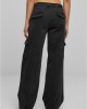 Дамски Дънки с Висока ТалияLadies High Waist Straight Denim Cargo Pants black washed 29