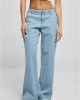 Дамски Дънки с Висока ТалияLadies High Waist Straight Denim Cargo Pants lighter washed 29