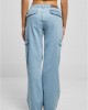 Дамски Дънки с Висока ТалияLadies High Waist Straight Denim Cargo Pants lighter washed 29