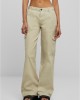 Дамски Дънки с Висока ТалияLadies High Waist Straight Denim Cargo Pants offwhite raw 29