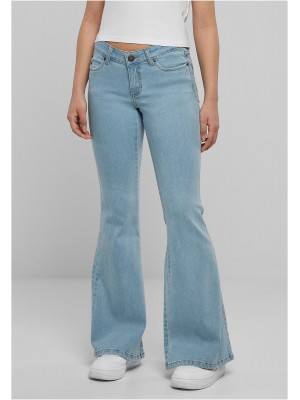 Дамски Дънки Ladies Organic Low Waist Flared Denim lighter washed 29
