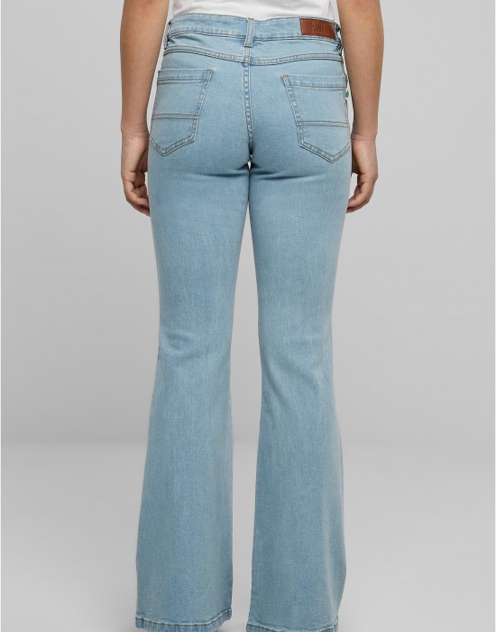 Дамски Дънки Ladies Organic Low Waist Flared Denim lighter washed 29