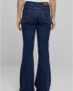 Дамски Дънки Ladies Organic Low Waist Flared Denim mid indigo washed 29