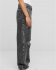 Дамски Дънки Ladies Distressed 90's Wide Leg Denim Pants black charcoal washed 29