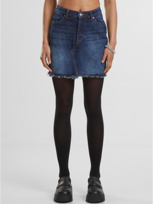 Дамски Дънки Ladies Heavy Mini Denim Skirt new dark blue washed 29