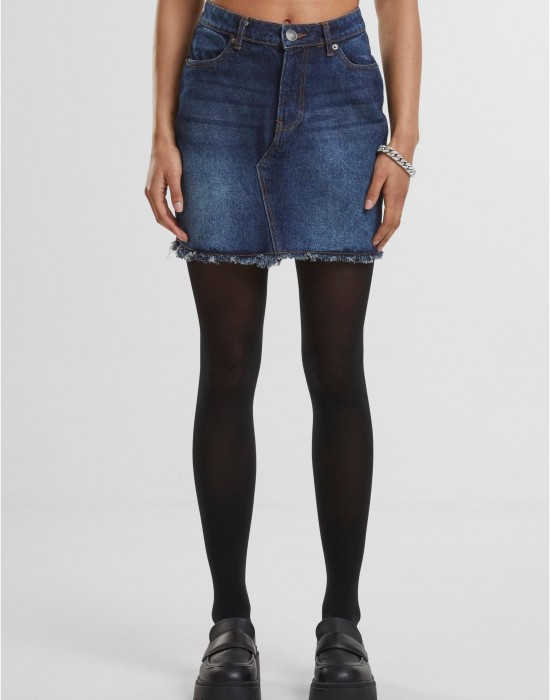 Дамски Дънки Ladies Heavy Mini Denim Skirt new dark blue washed 29