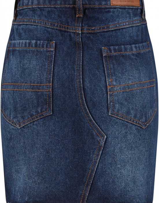 Дамски Дънки Ladies Heavy Mini Denim Skirt new dark blue washed 29