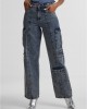Дамски Дънки Ladies Loose Utility Denim Pants dirty washed 29