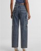 Дамски Дънки Ladies Loose Utility Denim Pants dirty washed 29