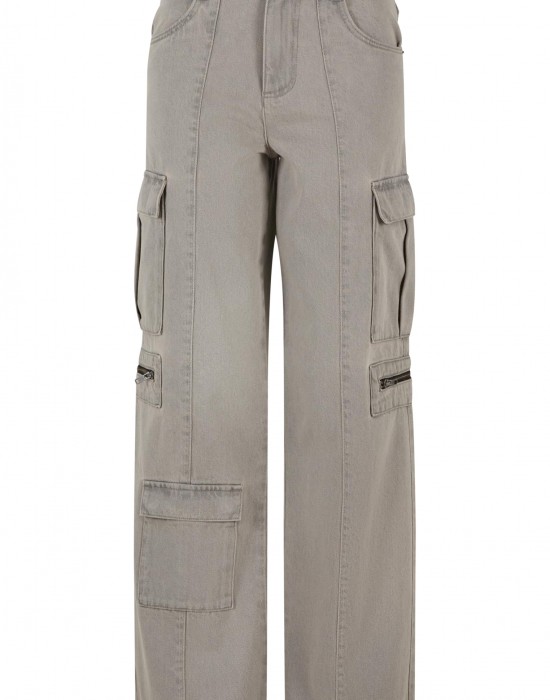 Дамски Дънки Ladies Loose Utility Denim Pants lighter dirty washed 29