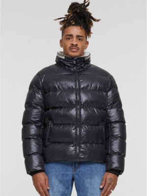 Мъжко Пухено Яке Recycled Zip neck Puffer Jacket black XXL