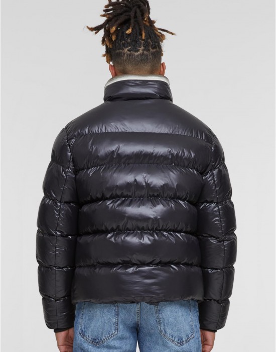 Мъжко Пухено Яке Recycled Zip neck Puffer Jacket black XXL