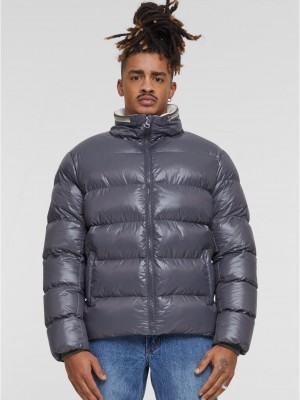 Мъжко Пухено Яке Recycled Zip neck Puffer Jacket darkstone XXL