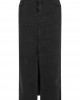 Дамски Дънки Ladies High Slit Denim Skirt black washed 29