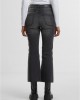 Дамски Дънки Ladies Cropped Flared Denim Pants black washed 29