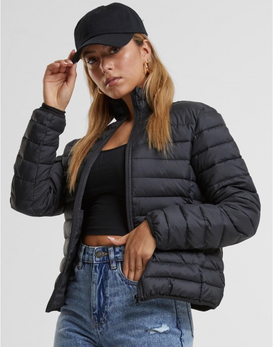Дамско Пухено Яке Ladies Ultra Light Puffer Jacket black XXL