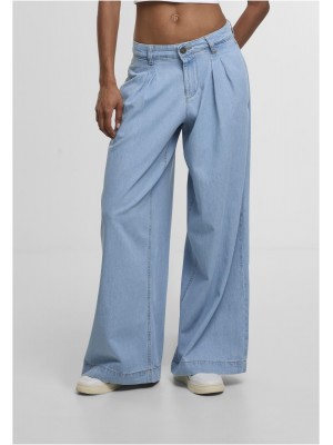 Дамски Дънки Ladies Wide Leg Light Denim Pants new light blue washed 29