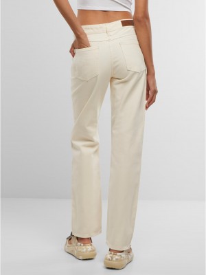 Дамски Дънки Ladies Straight Fit Denim whitesand 29