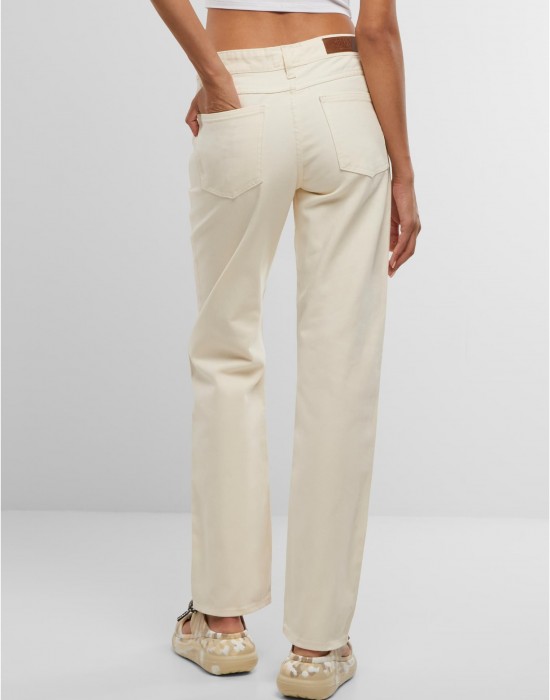 Дамски Дънки Ladies Straight Fit Denim whitesand 29